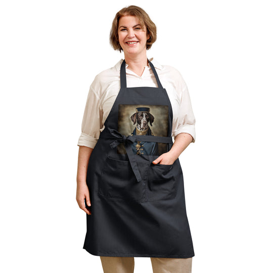 German Shorthaired Pointer- Organic cotton apron v3