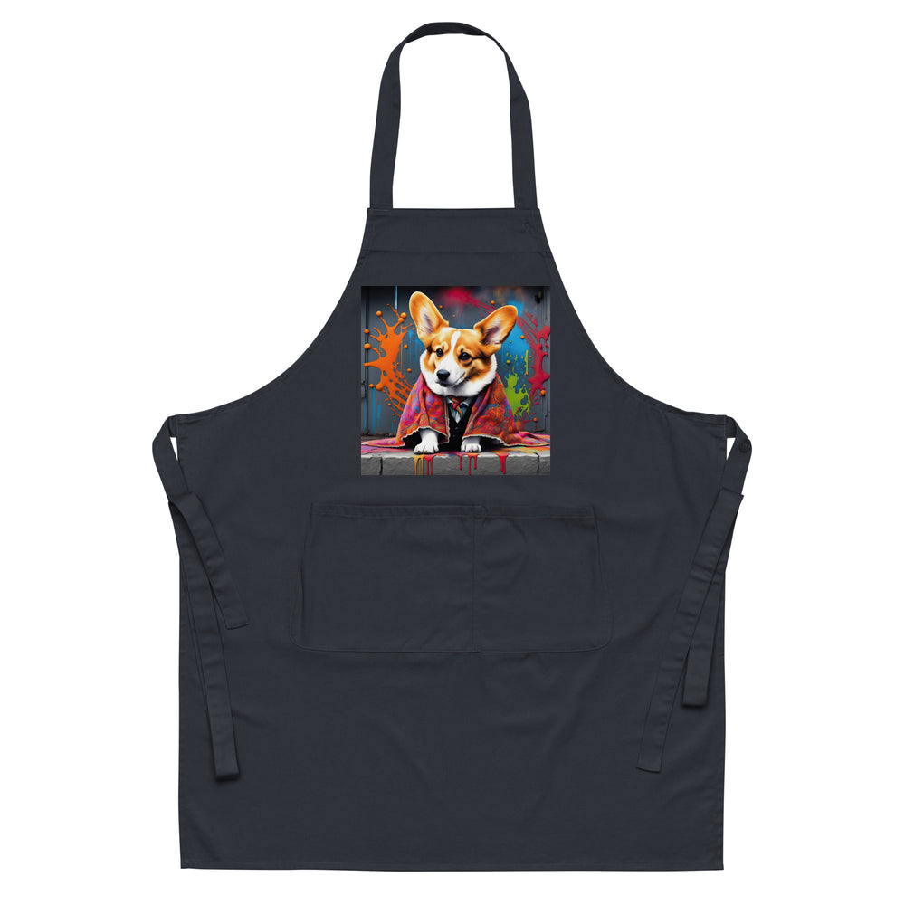 Pembroke Welsh Corgi- Organic cotton apron v3