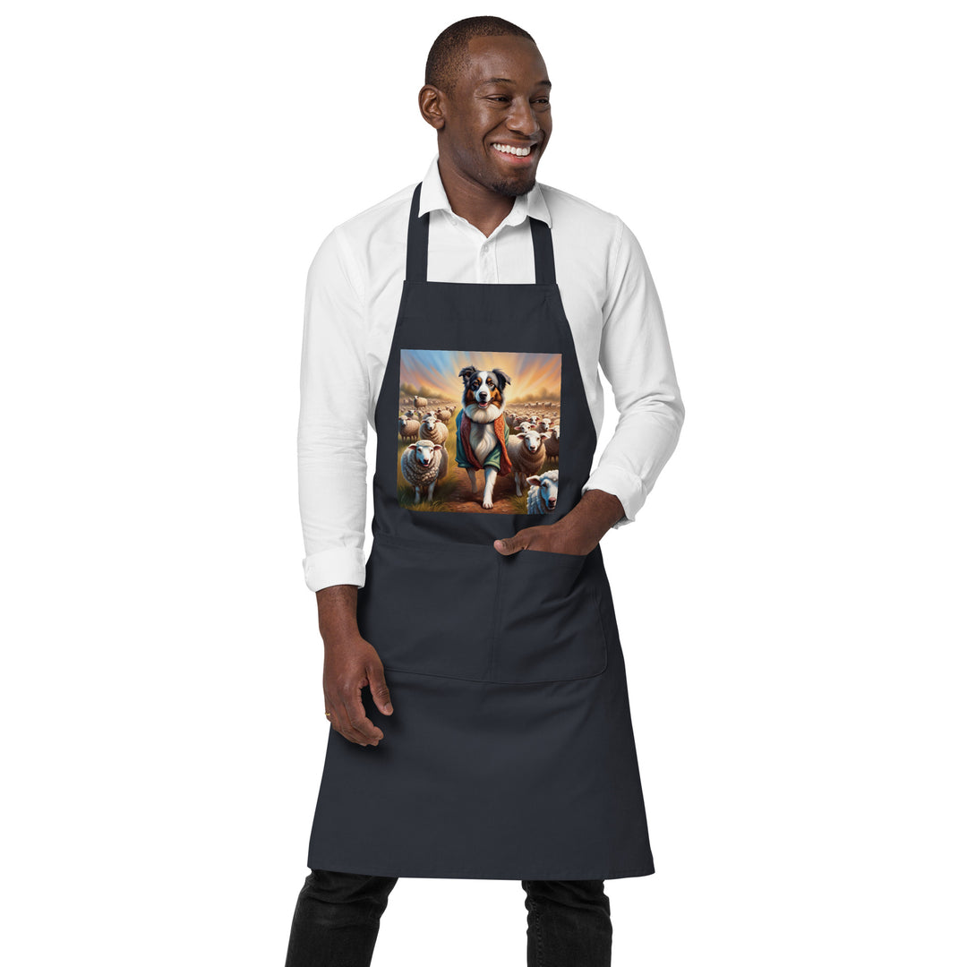 Australian Shepherd- Organic cotton apron