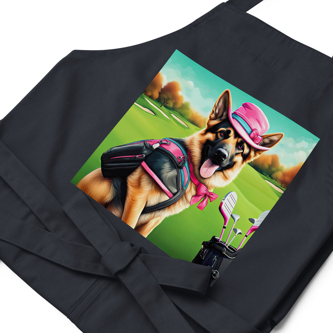 German Shepherd- Organic cotton apron v2