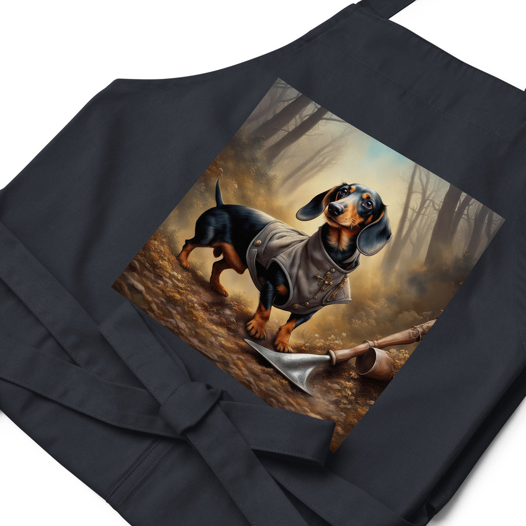 Dachshund- Organic cotton apron v2