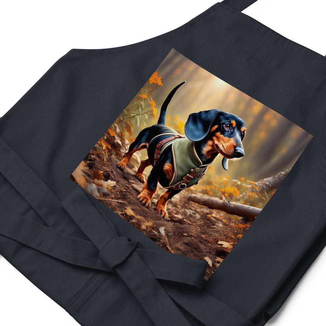 Dachshund- Organic cotton apron v3