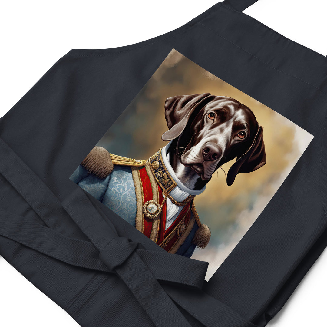 German Shorthaired Pointer- Organic cotton apron v4