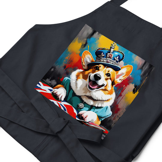 Pembroke Welsh Corgi- Organic cotton apron v2
