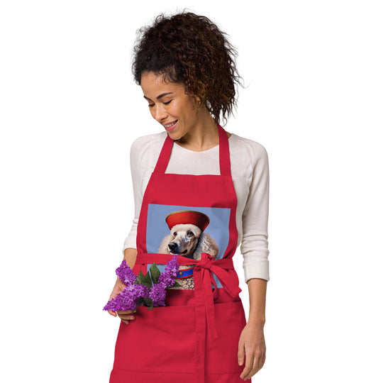 Poodle- Organic cotton apron v4