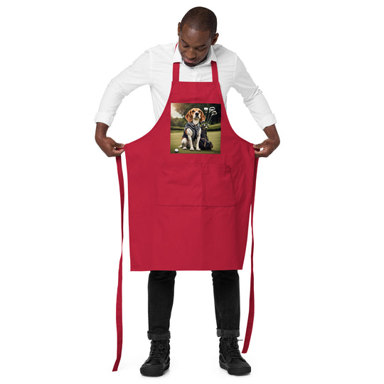 Beagle Golfer- Organic cotton apron