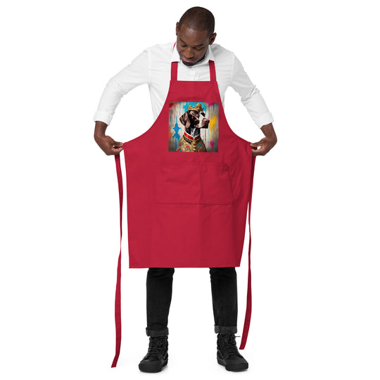 German Shorthaired Pointer Golfer- Organic cotton apron