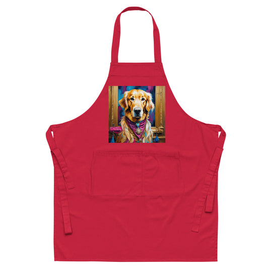 Golden Retriever- Organic cotton apron v4