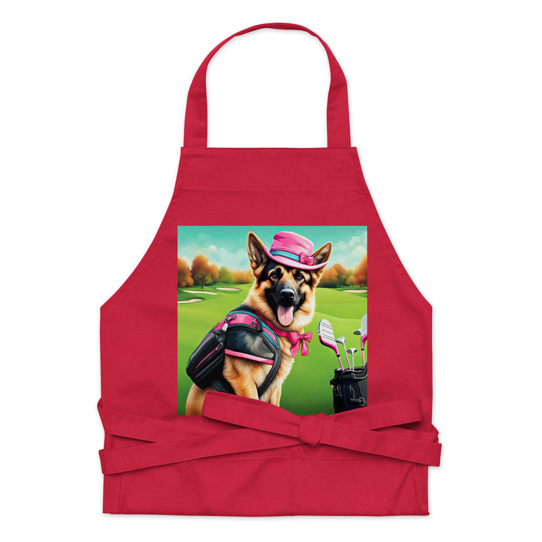 German Shepherd- Organic cotton apron v2