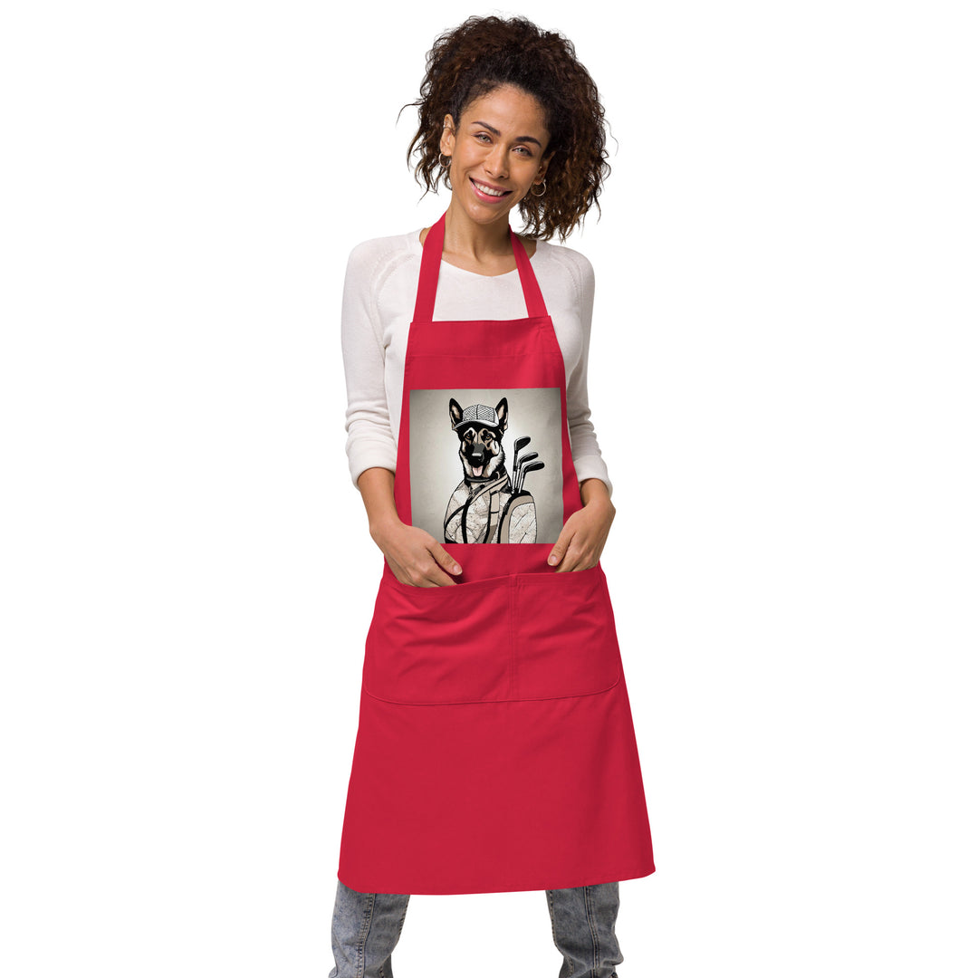 German Shepherd- Organic cotton apron v4