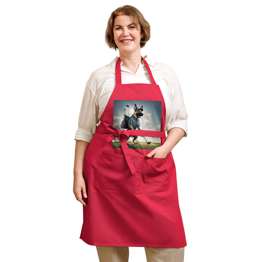 German Shepherd- Organic cotton apron v5