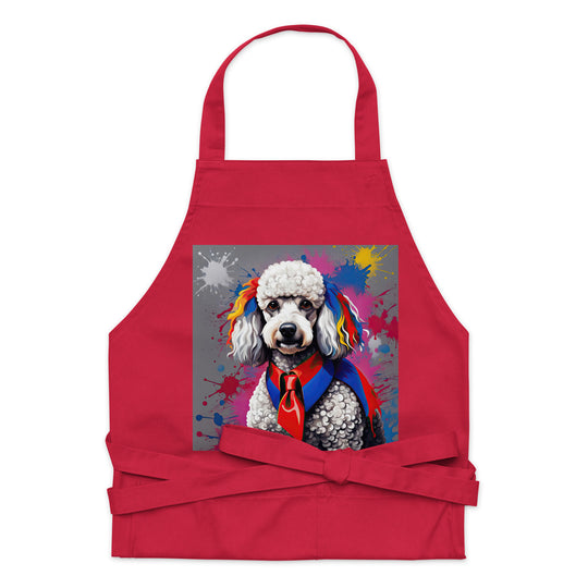 Poodle- Organic cotton apron v5