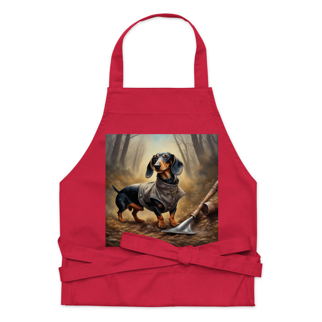 Dachshund- Organic cotton apron v2