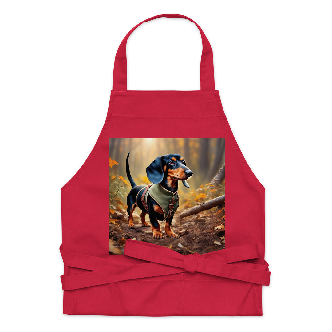 Dachshund- Organic cotton apron v3