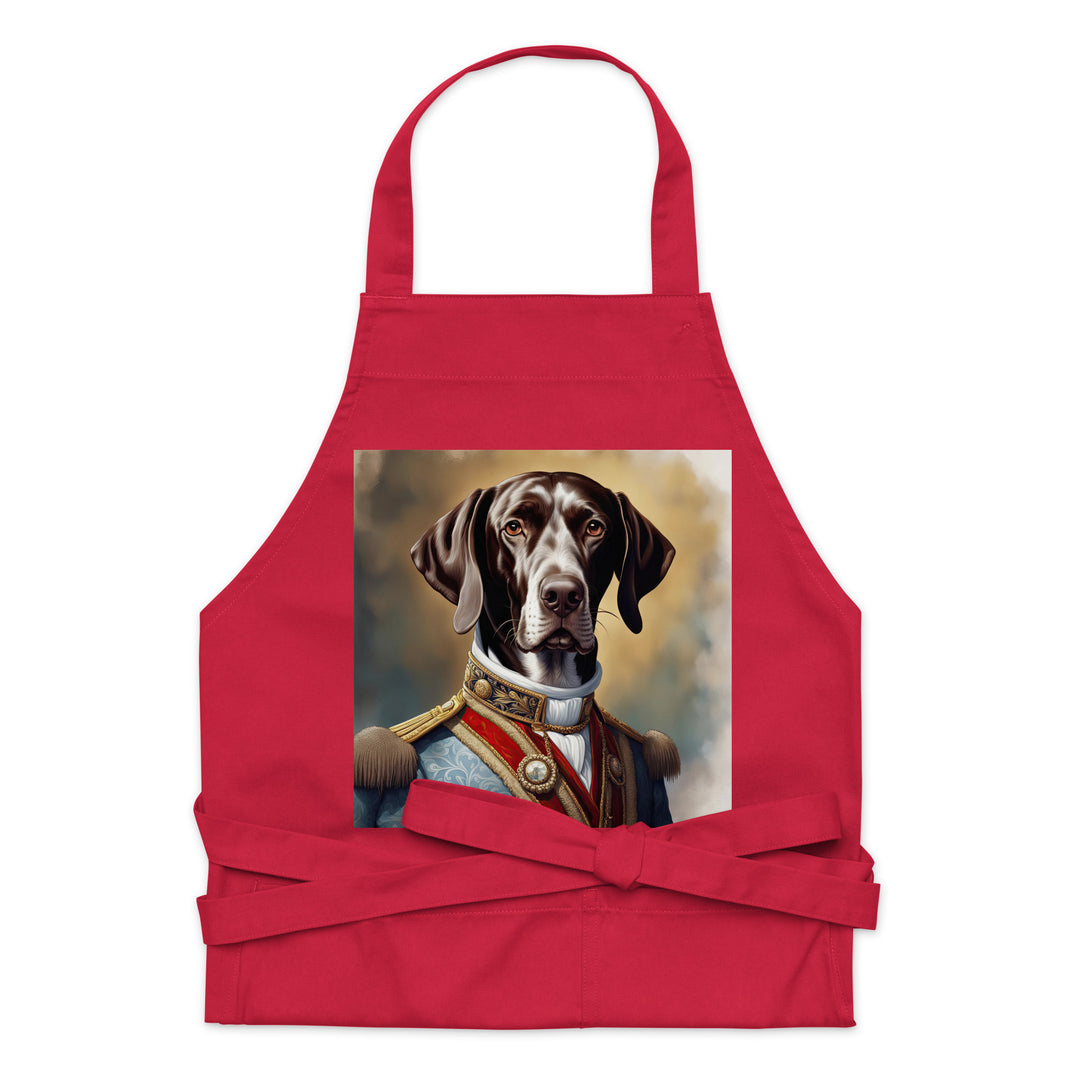 German Shorthaired Pointer- Organic cotton apron v4