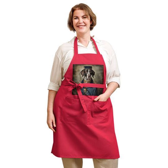 German Shorthaired Pointer- Organic cotton apron v3