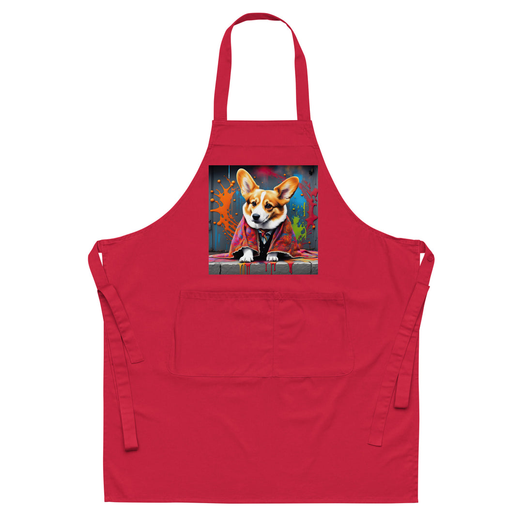 Pembroke Welsh Corgi- Organic cotton apron v3
