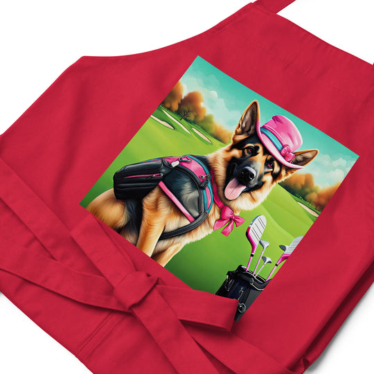 German Shepherd- Organic cotton apron v2