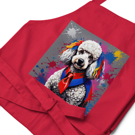 Poodle- Organic cotton apron v5