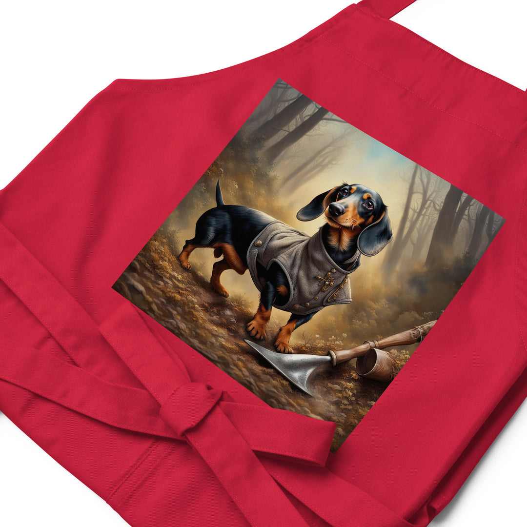 Dachshund- Organic cotton apron v2