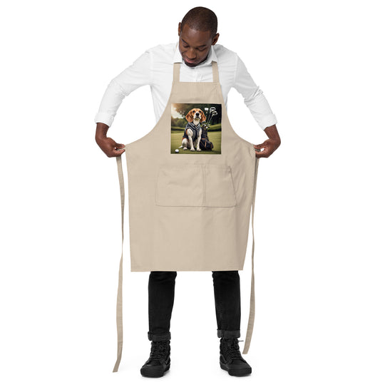 Beagle Golfer- Organic cotton apron