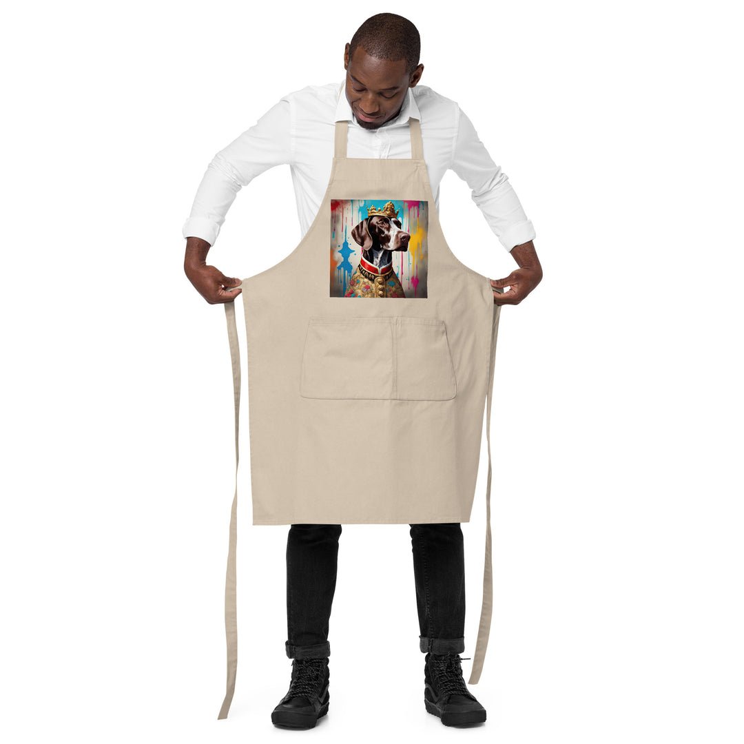 German Shorthaired Pointer Golfer- Organic cotton apron