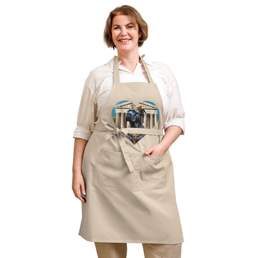 Organic cotton apron-Cane Corso