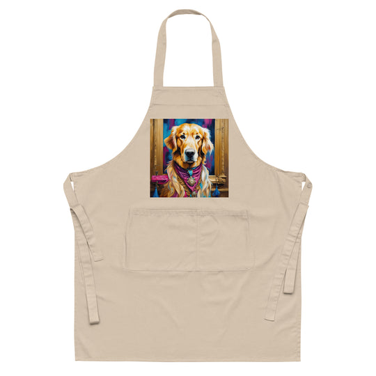 Golden Retriever- Organic cotton apron v4