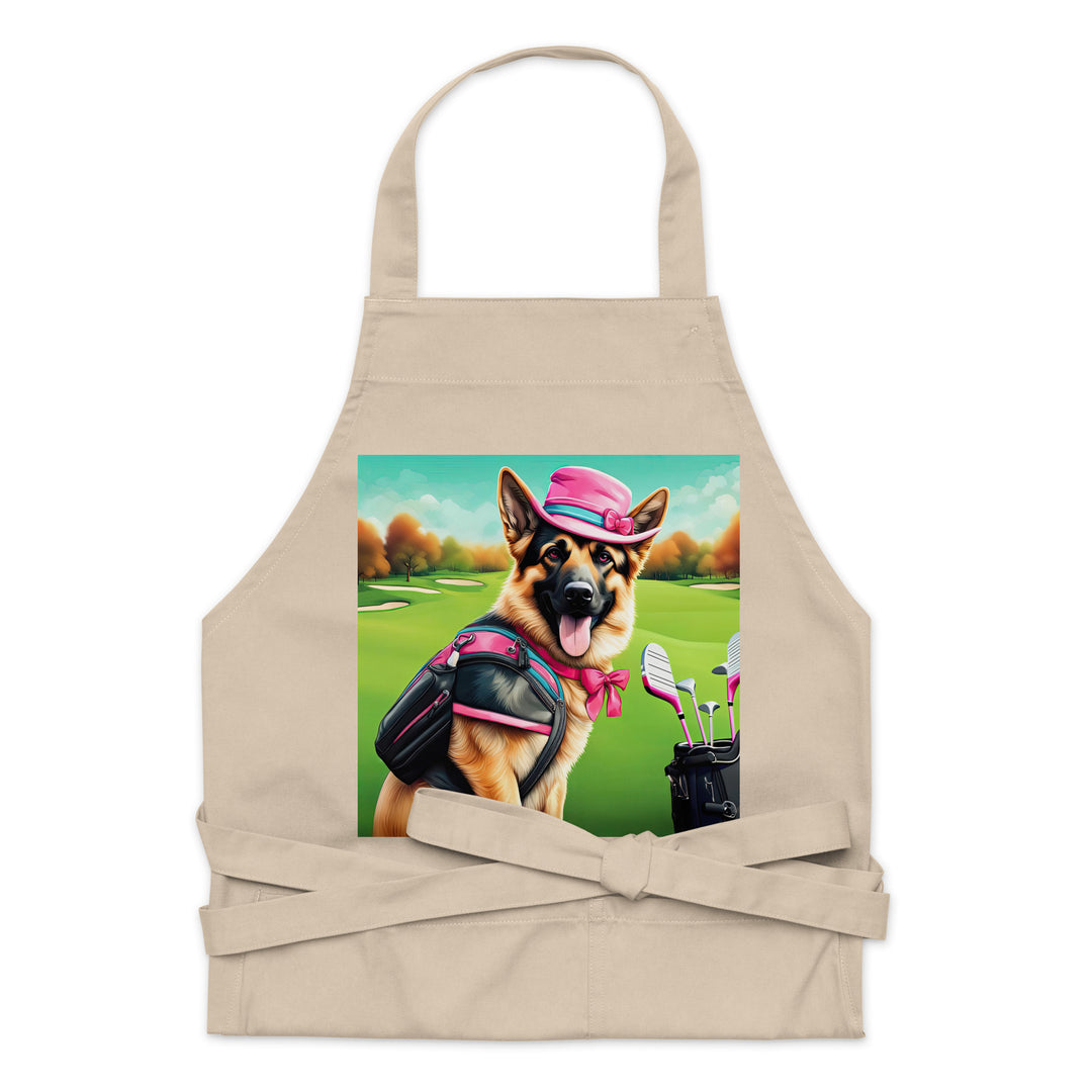 German Shepherd- Organic cotton apron v2