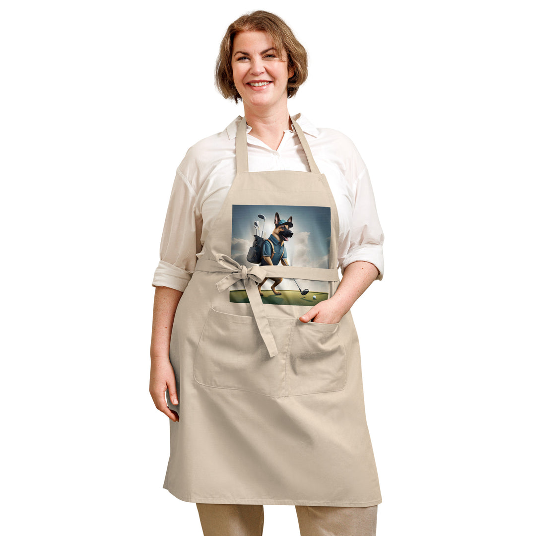 German Shepherd- Organic cotton apron v5