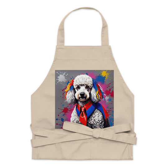 Poodle- Organic cotton apron v5