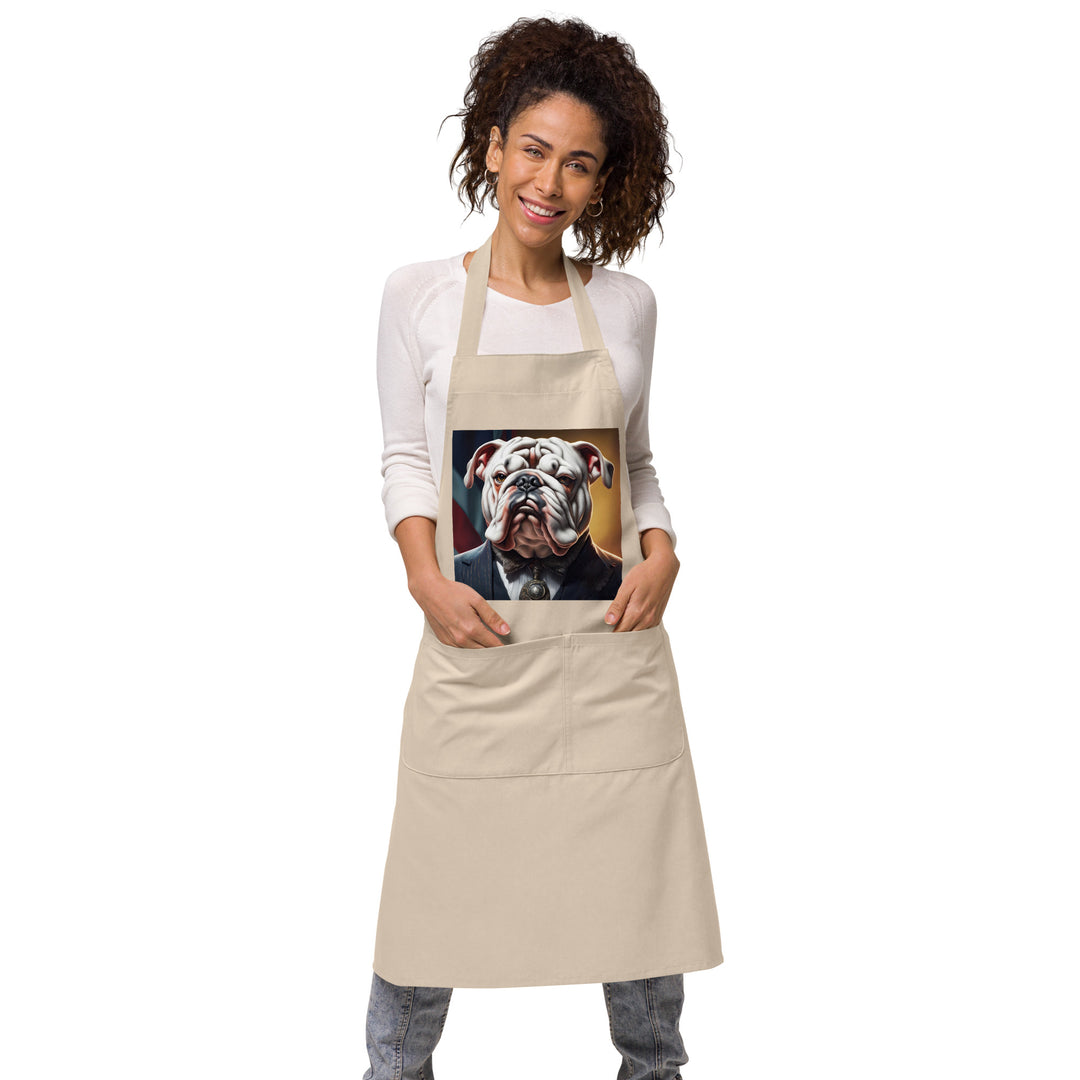 Bulldog- Organic cotton apron v4