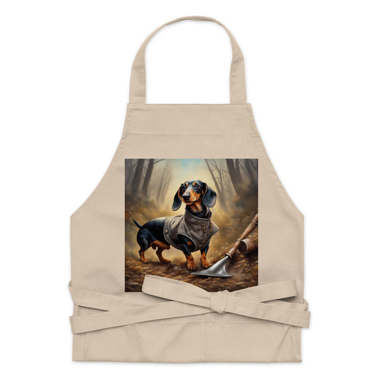 Dachshund- Organic cotton apron v2