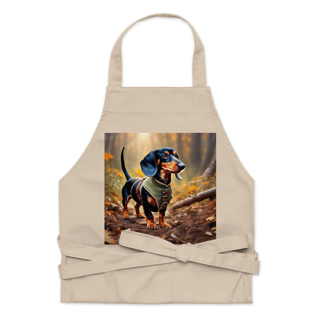 Dachshund- Organic cotton apron v3