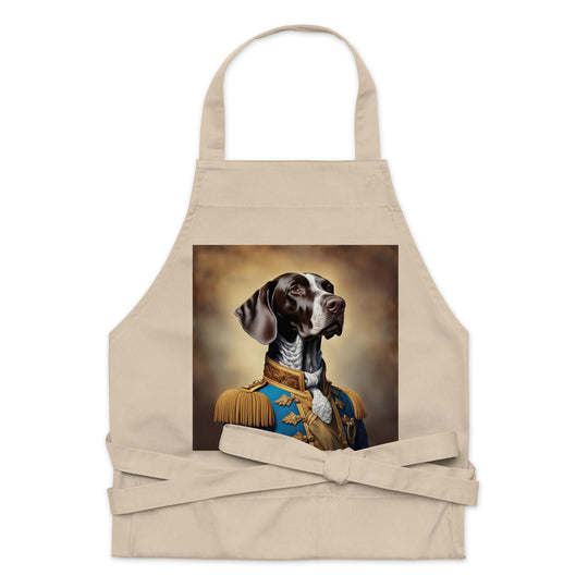 German Shorthaired Pointer- Organic cotton apron v2