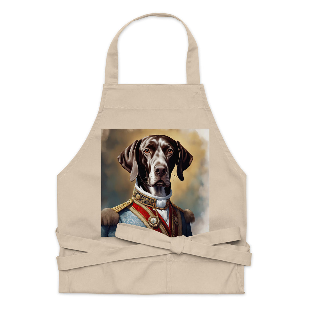 German Shorthaired Pointer- Organic cotton apron v4