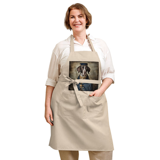 German Shorthaired Pointer- Organic cotton apron v3