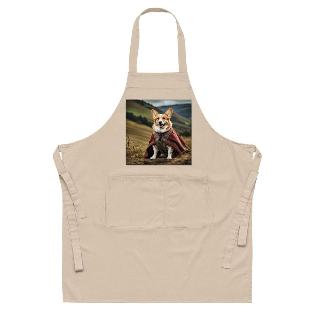 Pembroke Welsh Corgi- Organic cotton apron v4