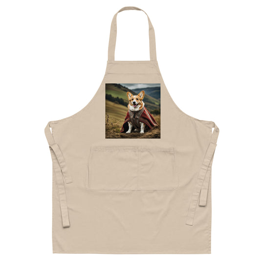 Pembroke Welsh Corgi- Organic cotton apron v4