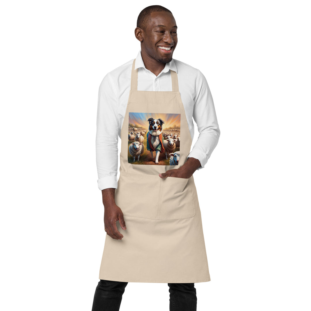 Australian Shepherd- Organic cotton apron