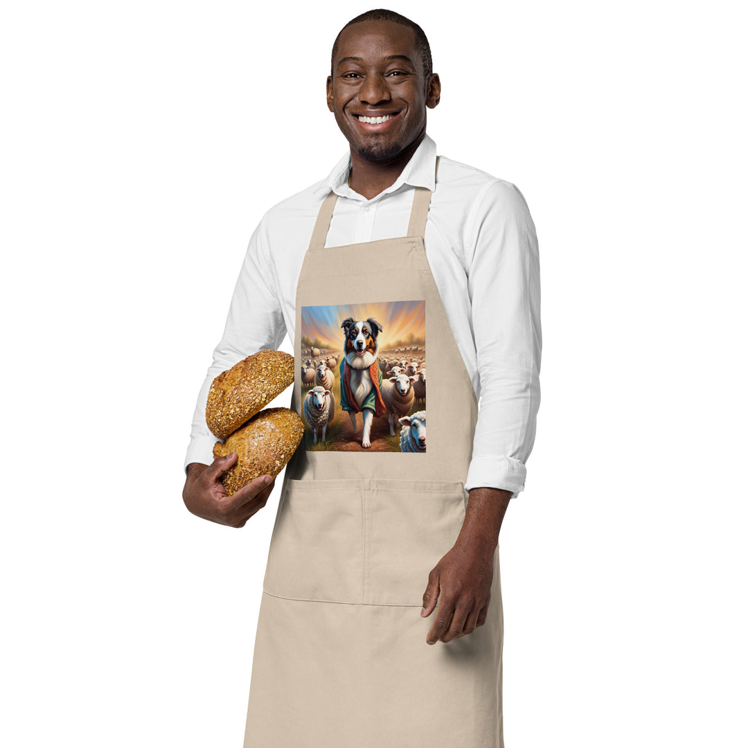 Australian Shepherd- Organic cotton apron