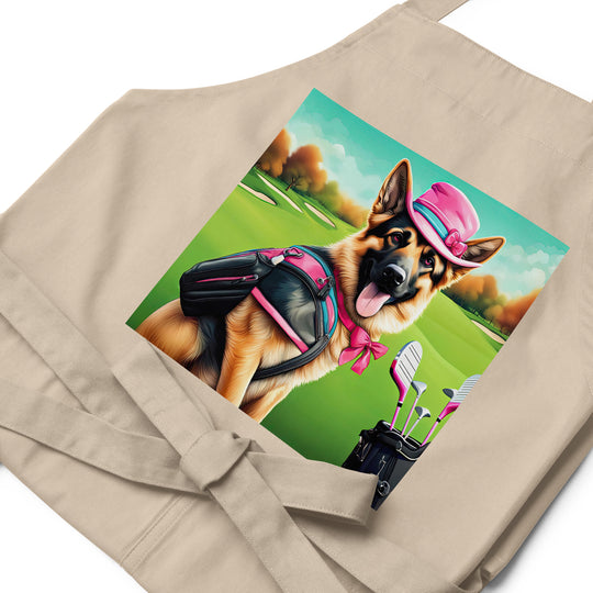 German Shepherd- Organic cotton apron v2