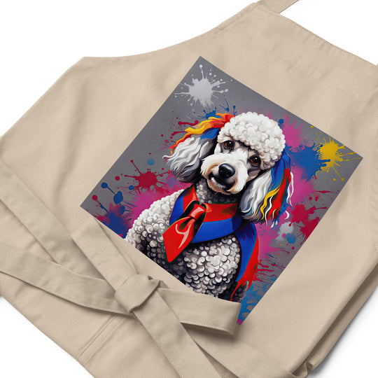 Poodle- Organic cotton apron v5