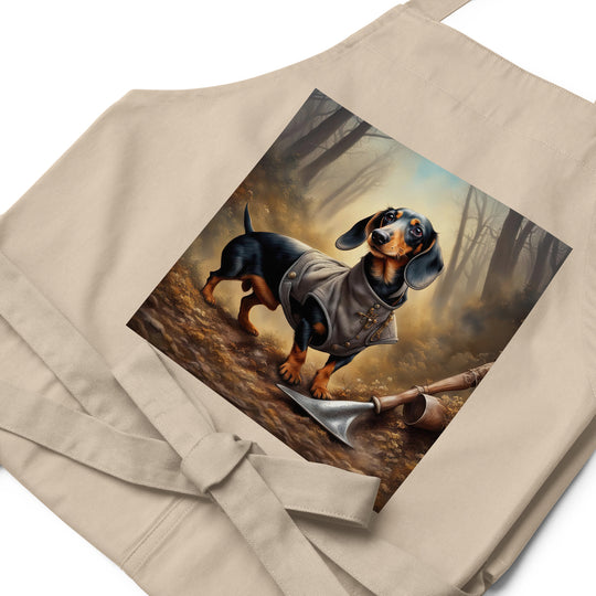 Dachshund- Organic cotton apron v2