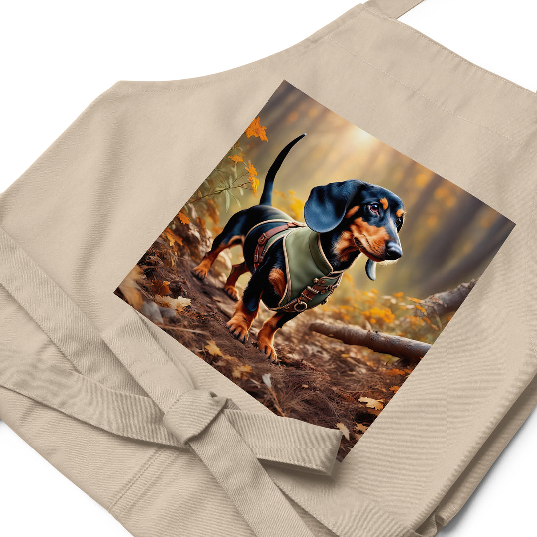 Dachshund- Organic cotton apron v3