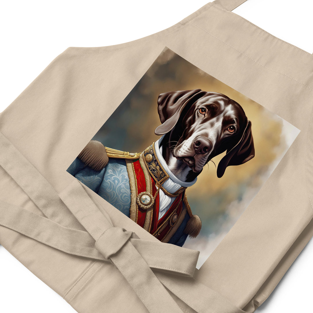 German Shorthaired Pointer- Organic cotton apron v4