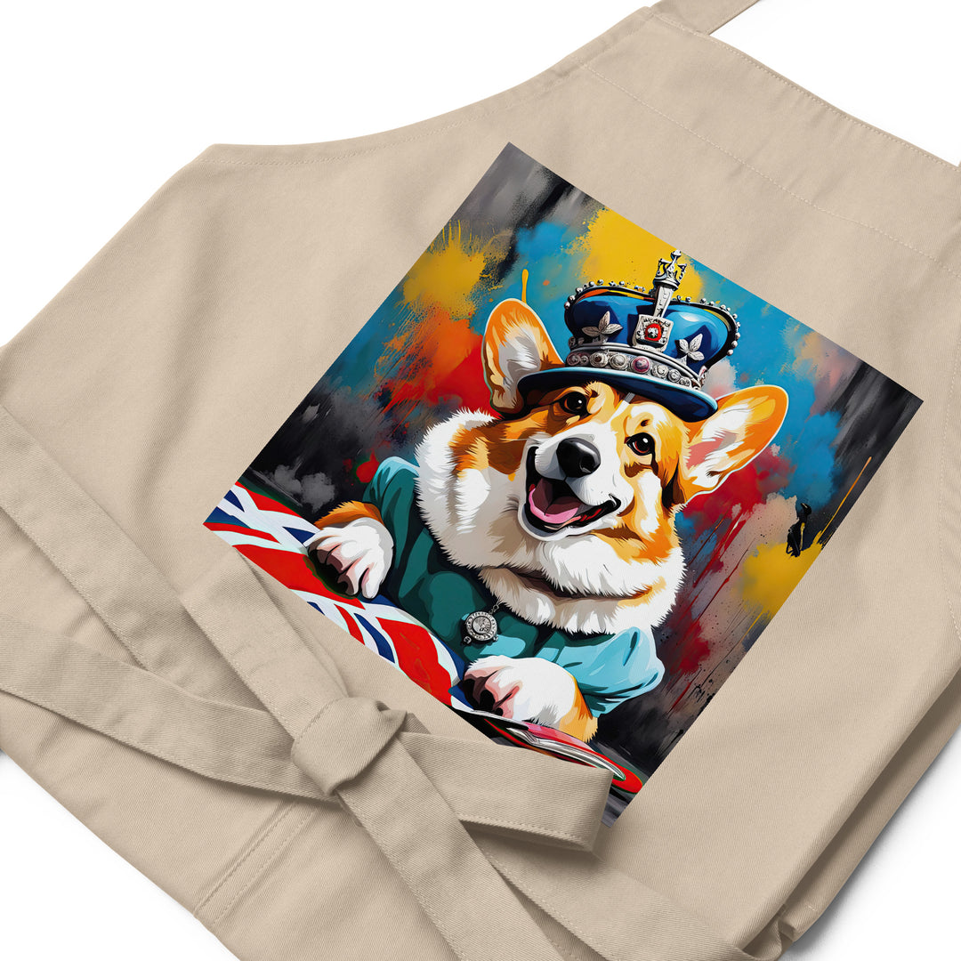 Pembroke Welsh Corgi- Organic cotton apron v2