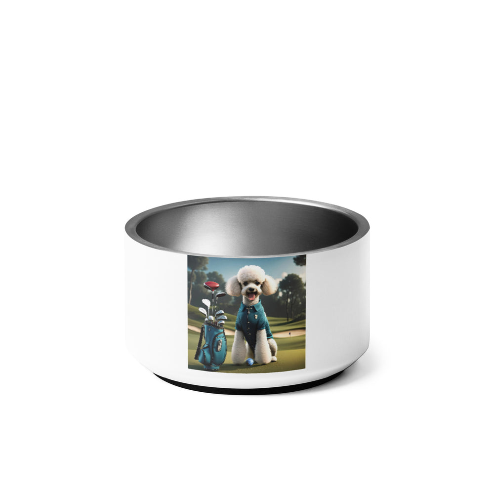 Poodle Golfer- Pet bowl