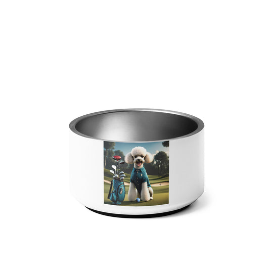 Poodle Golfer- Pet bowl