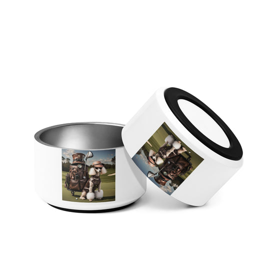 Poodle Golfer- Pet bowl v3